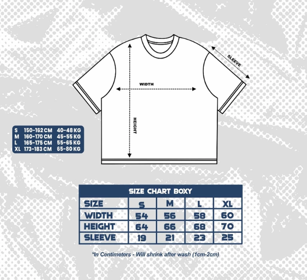 Boxy T-shirt Oversized Archive Ringer White - Kaos Boxy Pria Wanita