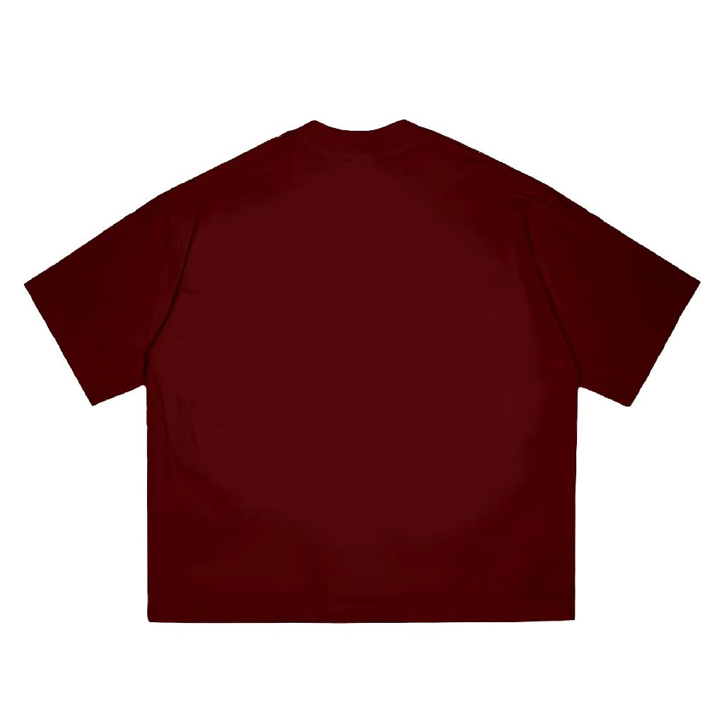 Boxy T-shirt 24s Youth Maroon | Unisex Streetwear