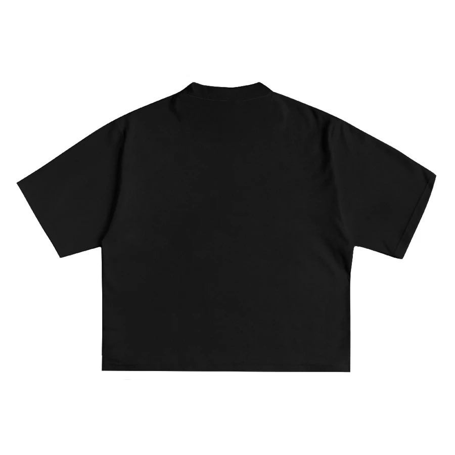 Boxy T-shirt Heavyweight 16s Zeroid Hitam