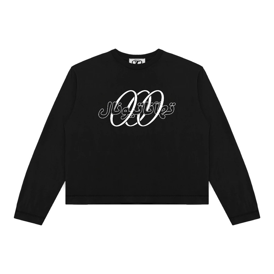 Longsleeve Boxy Crop 24s Tshirt Trings Lengan Panjang